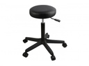 Taburete acolchado Durston de 52-70 cm con ruedas
